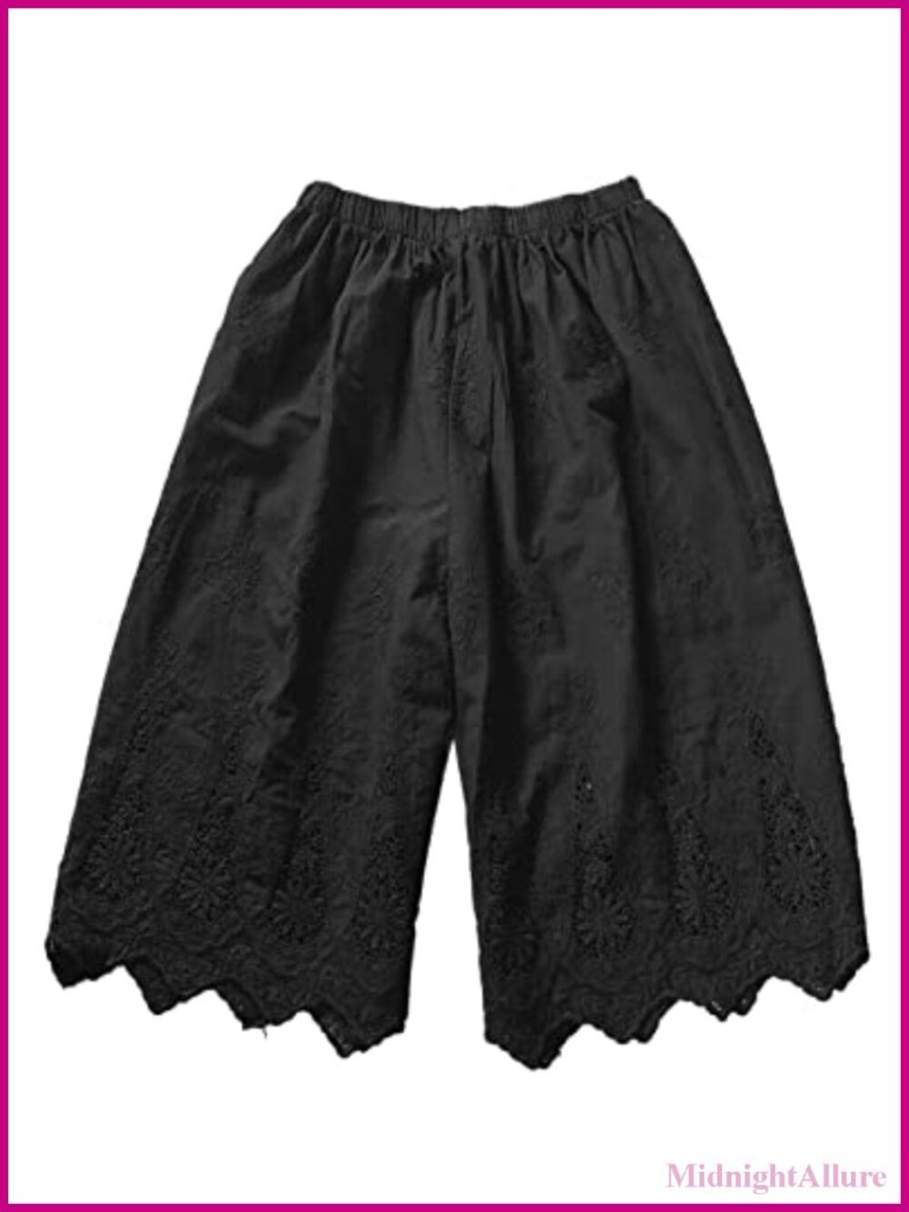 Vintage Lace Pettipants Slips Cotton Linen Bloomer Shorts Lounge Pants